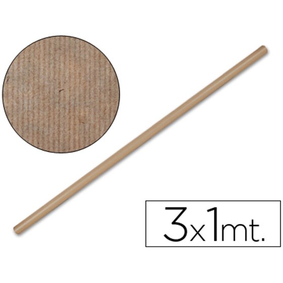 Papel Kraft Liderpapel Marron Rollo 3X1 Mt