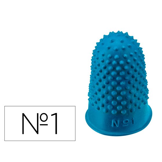 Dediles Q-Connect Goma N�1 20-22 Mm Diametro Caja De 12 Unidades Color Azul