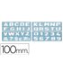 Plantilla Liderpapel Rotulacion 1800 Letras Y Numeros 100 Mm