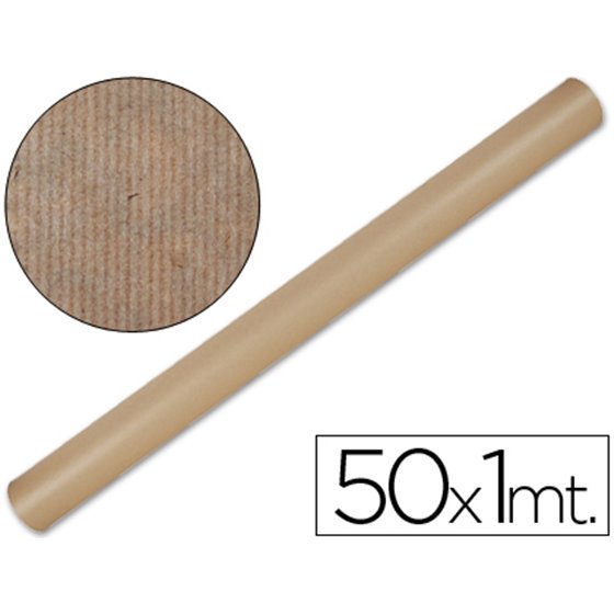 Papel Kraft Liderpapel Marron Rollo 50X1 Mt