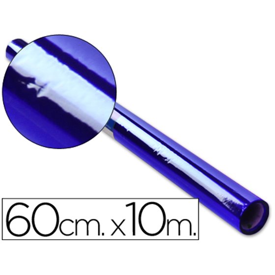 Papel Celofan Liderpapel Rollo Azul 0,60 X 10 Mt