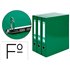 Modulo Liderpapel 3 Archivadores Folio 2 Anillas Mixtas 40Mm Verde