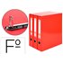 Modulo Liderpapel 3 Archivadores Folio 2 Anillas Mixtas 40Mm Rojo