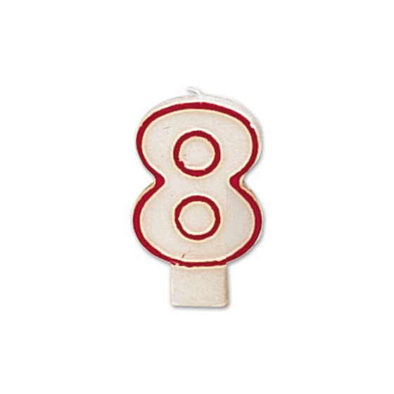 Vela Cumplea�os Liderpapel N�8