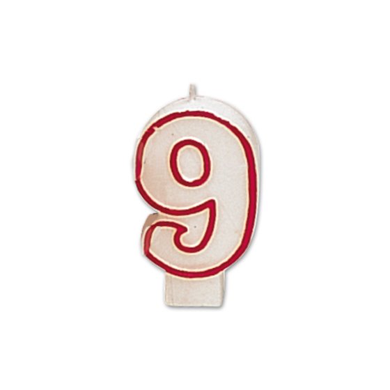 Vela Cumplea�os Liderpapel N�9