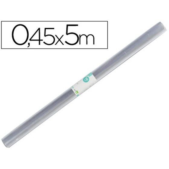 Rollo Plastico Forralibros Liderpapel 0,45X5 Mt 70 Mc