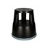 Taburete Q-Connect Ruedas Retractiles Tres Ruedas Dos Niveles Color Negro