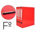 Modulo Liderpapel 4 Archivadores Folio 2 Anillas Mixtas 25Mm Rojo