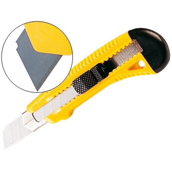 Cuter Q-Connect 68Bc Con Protector Metalico De Cuchilla Ancha