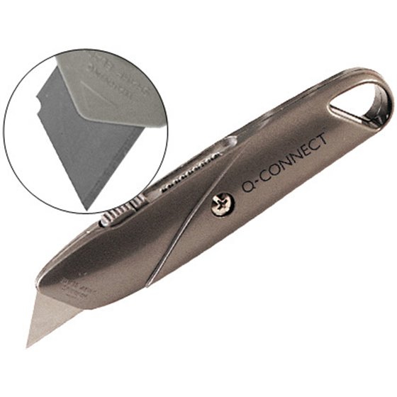Cuter Q-Connect 219Bc Ancho Metalico Gris