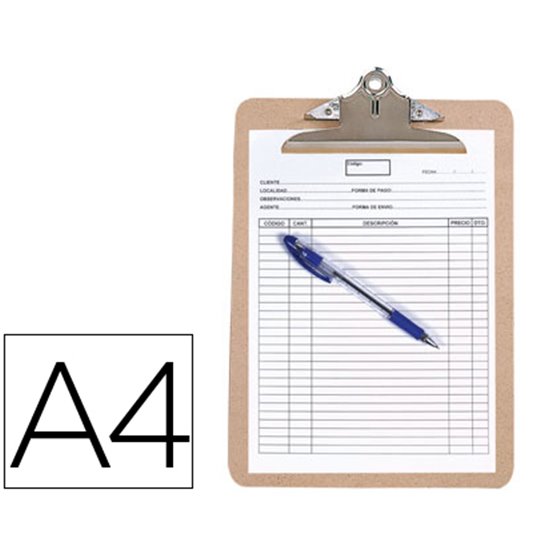 Portanotas Q-Connect Material Extraduro Din A4 4 Mm