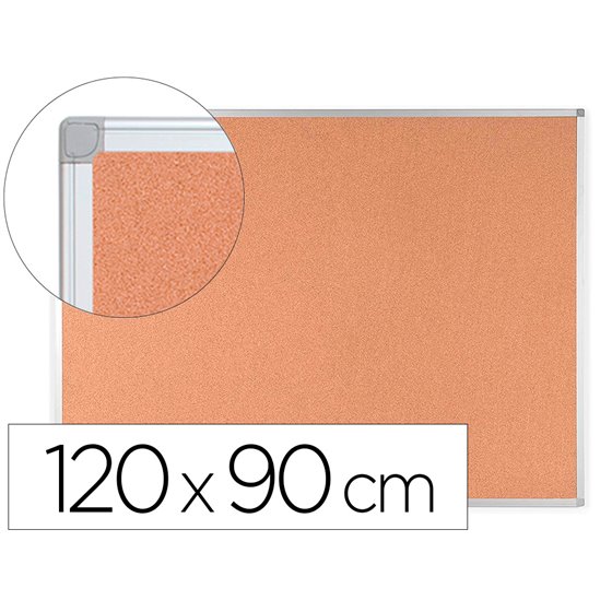 Pizarra Corcho Q-Connect 120X90 Cm Marco Aluminio