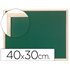 Pizarra Verde Q-Connect Marco De Madera 40X30 Cm Sin Repisa