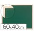 Pizarra Verde Q-Connect Marco De Madera 60X40 Cm Sin Repisa