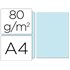 Papel Color Liderpapel A4 80Gr Celeste Paquete De 100 Hojas