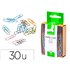 Clips Colores Rayados Q-Connect 50 Mm Caja De 30 Unidades Colores Surtidos