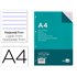 Recambio Liderpapel A4 100 Hojas 100G/M2 Horizontal Con Doble Margen 4 Taladros