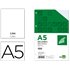 Recambio Liderpapel A5 100 H 100G/M2 Liso Con Margen 6 Taladros