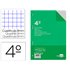 Recambio Liderpapel Cuarto 100 Hojas 60G/M2 Cuadro 8Mm Con Margen 6 Taladros
