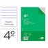 Recambio Liderpapel Cuarto 100 Hojas 60G/M2 Horizontal Con Margen 6 Taladros