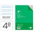 Recambio Liderpapel Cuarto 100 Hojas 60G/M2 Pauta 4� 3.5Mm Con Margen 6 Taladros