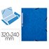 Carpeta Q-Connect Gomas Kf02167 Carton Simil-Prespan Solapas 320X243 Mm Azul