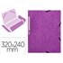 Carpeta Q-Connect Gomas Kf02171 Carton Simil-Prespan Solapas 320X243 Mm Violeta