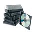 Caja De Cd Q-Connect Slim -Con Interior Negro -Pack De 25 Unidades