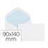 Sobre Liderpapel N.1 Blanco Minimo Normalizado 90X140Mm Engomado Solapa De Pico Caja De 500 Unidades