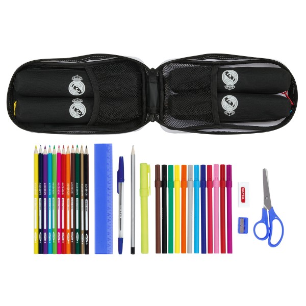 Estuche Escolar REAL MADRID 1ª Equip. 2020/2021 33 Piezas 12 x