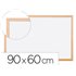 Pizarra Blanca Q-Connect Laminada Marco De Madera 90X60 Cm