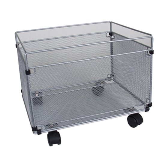 Carrito Para Carpetas Colgante Q-Connect Kf00830 Rejilla Plata Con Ruedas Metalico 380X325X300 Folio Prolongado