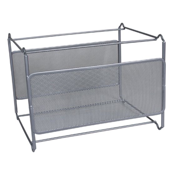 Soporte Para Carpetas Colgante Q-Connect Kf00832 Rejilla Plata Metalico 335X285X250 Mm Para Carpetas Din A4