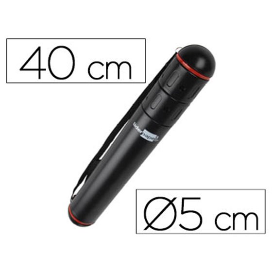 Portaplanos Plastico Liderpapel Diametro 5 X 40 Cm No Extensible Negro