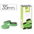 Iman Para Sujecion Q-Connect Ideal Para Pizarras Magneticas35 Mm Verde Caja De 10 Unidades