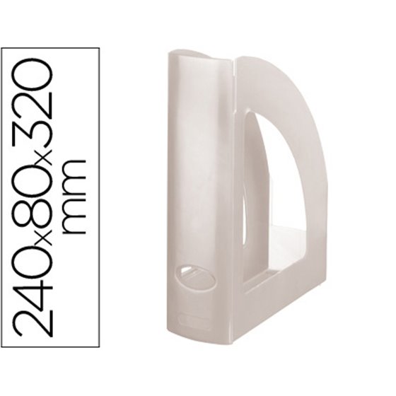 Revistero Plastico Q-Connect Transparente