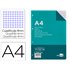 Recambio Liderpapel A4 100 Hojas 100G/M2 Cuadro 4Mm Con Margen 4 Taladros