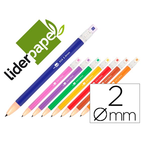 Portaminas Liderpapel 2 Mm Colores Surtidos