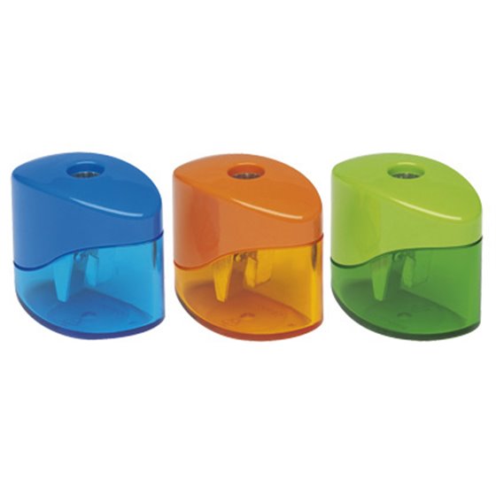 Sacapuntas M+R Metalico Peque�o 1 Uso Con Deposito Colores Surtidos