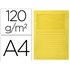 Subcarpeta Cartulina Q-Connect Din A4 Amarilla Con Ventana Transparente 120 G/M2