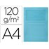Subcarpeta Cartulina Q-Connect Din A4 Azul Con Ventana Transparente 120 G/M2