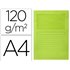 Subcarpeta Cartulina Q-Connect Din A4 Verde Con Ventana Transparente 120 Gr