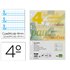Recambio Liderpapel Cuarto Pautaguia 100 Hojas 75 G Cuadriculado Pautado 4 Mm Con Margen 6 Taladros