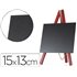 Pizarra Negra Liderpapel Caballete Madera Superficie Para Rotuladores Tipo Tiza 15X13Cm Juego 3 Unidades