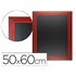 Pizarra Negra Liderpapel Mural De Madera Con Superficie Para Rotuladores Tipo Tiza 50X60Cm