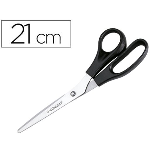 Tijera Oficina Q-Connect Para Zurdos 8\" 21 Cm