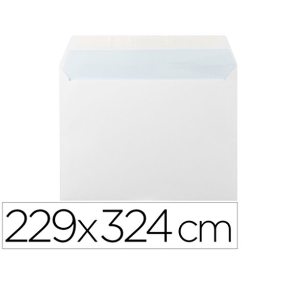Sobre Liderpapel N 14 Blanco Din C4 229X324 Mm Tira De Silicona Paquete De 25 Unidades