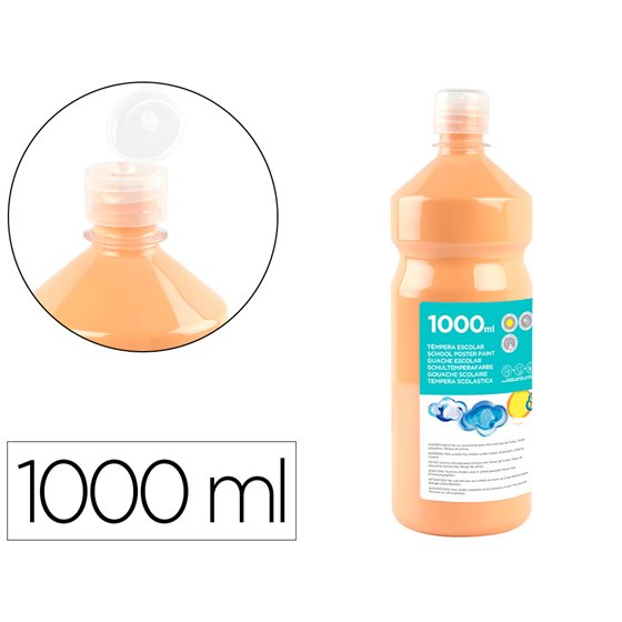 Tempera Liquida Liderpapel Escolar 1000 Ml Carne