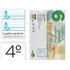 Recambio Liderpapel Cuarto Apaisado Pautaguia 100 Hojas 75 G Cuadriculado Pautado 6 Mm Con Margen 2 Taladros