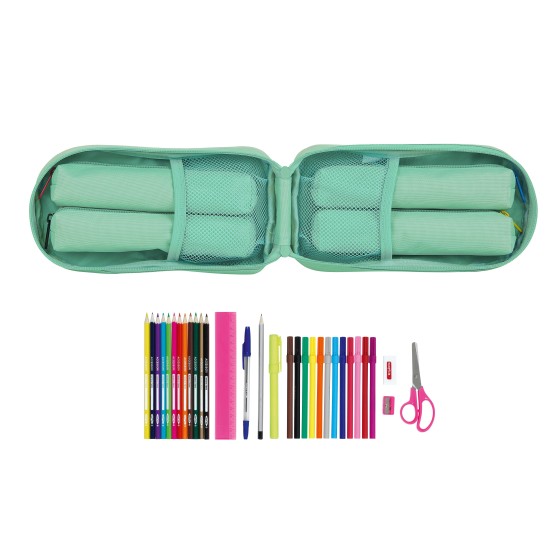 Estuche Escolar BLACKFIT8 33 Piezas 12 x 23 x 5 cm.